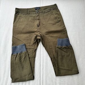 Zanerobe Sureshot Denim Jogger Olive green
